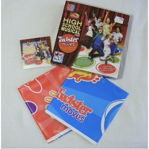 Twister Moves - High School Musical Edition 2 CDs - MB Games Disney Dance Mats - Picture 1 of 3